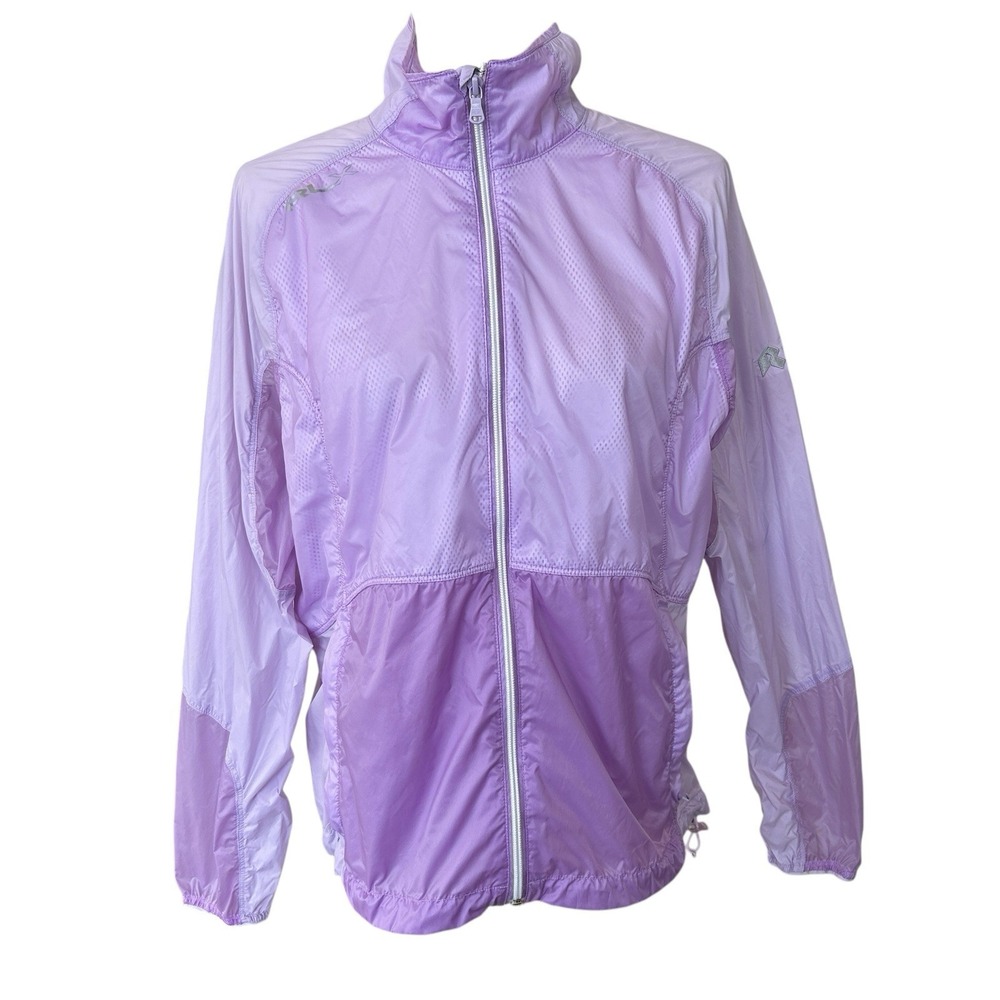 RLX Ralph Lauren Windbreaker Womens Large Purple Golf Outdoors Athleisure Rec